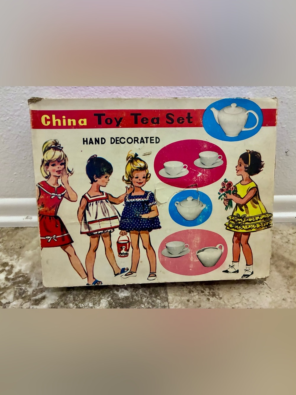 Vintage China Tea Set 1960’s Toy Antique